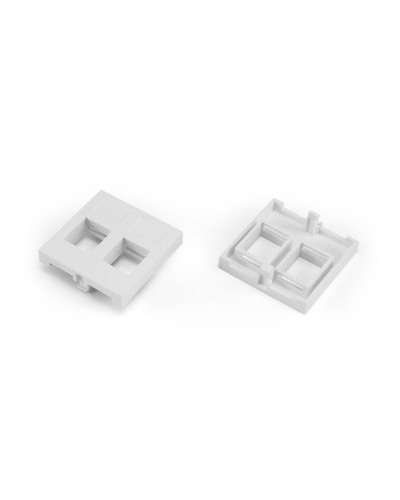 SIP2-2N-M45-45. Вставка 45x45 (аналог Mosaic) для 2х модулей формата Keystone Jack. Hyperline в Ростове-на-Дону