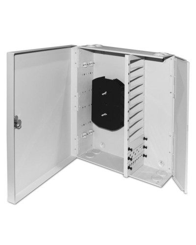 FO-WBX-12xSLT-W140H42-96UN-GY. Кросс оптический настенный. Hyperline в Ростове-на-Дону
