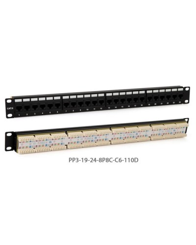 PP3-19-24-8P8C-C6-110D. Патч-панель 19. Hyperline в Ростове-на-Дону