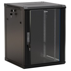 TWB-2766-GP-RAL9004. Шкаф телекоммуникационный 19 настенный 27U. Hyperline