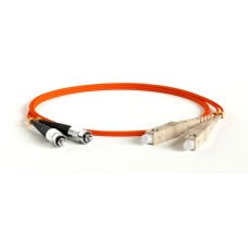 FC-D2-50-FC/PR-SC/PR-H-1M-LSZH-OR. Патч-корд волоконно-оптический SC-FC. Hyperline