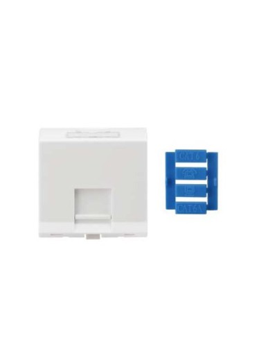 SIP3A-1K-M45-45. Вставка угловая 45x45 для 1 модуля Кeystone Jack, со шторками. Hyperline в Ростове-на-Дону
