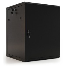 TWB-1866-SR-RAL9004. Шкаф телекоммуникационный 19 настенный 18U. Hyperline
