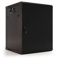 TWB-1245-SR-RAL9004. Шкаф телекоммуникационный 19 настенный 12U. Hyperline