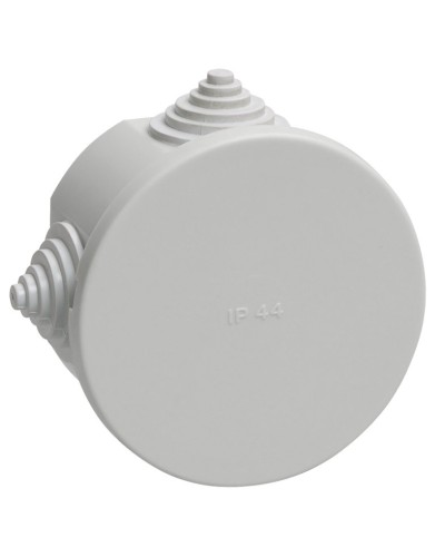Коробка распаячная КМ41237 D75х40 открытой проводки IP44 4 гермоввода серая (UKO11-075-040-000-K41-44). Коробка распаячная безгалогенная (HF). IEK в Ростове-на-Дону