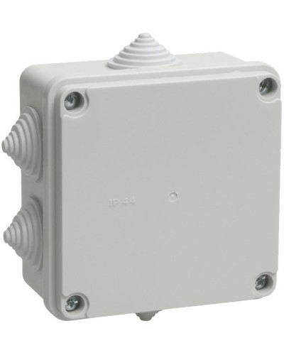 Коробка распаячная КМ41234 100х100х50 открытой проводки IP55 6 гермовводов серая (UKO11-100-100-050-K41-55). Коробка распаячная безгалогенная (HF). IEK в Ростове-на-Дону