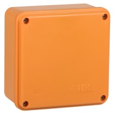 Коробка распаячная огнестойкая ПС 100х100х50 6P 4мм² IP44 гладкие стенки (UKF20-100-100-050-6-4-09). Коробка распаячная огнестойкая безгалогенная (HF). IEK