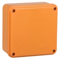 Коробка распаячная огнестойкая ПС 100х100х50 6P 6мм² IP44 гладкие стенки (UKF20-100-100-050-6-6-09). Коробка распаячная огнестойкая безгалогенная (HF). IEK