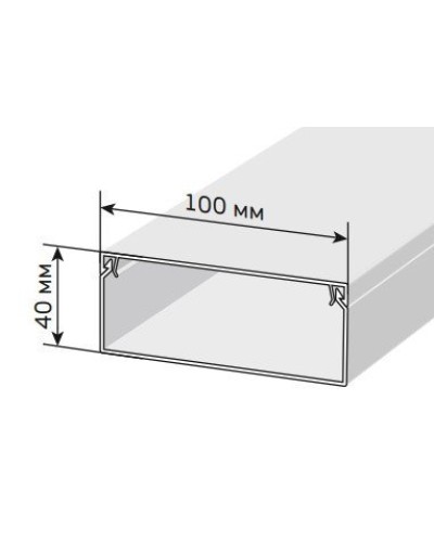 Короб 100х40 ЭЛЕКОР (CKK10-100-040-1-K01). Кабель-канал с двойным замком. IEK в Ростове-на-Дону