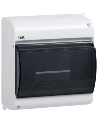 Корпус пластиковый КМПн 2/4 IP30 белый KREPTA 3 (MKP42-N-04-30-12). Щиток модульный с прозрачной дверцей, настенный. IEK в Ростове-на-Дону