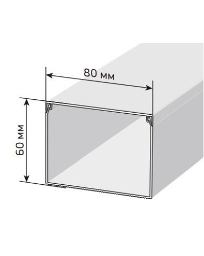 Короб 80х60 ЭЛЕКОР (CKK10-080-060-1-K01-008). Кабель-канал с двойным замком. IEK в Ростове-на-Дону