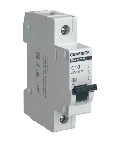GENERICA ВА47-29М 1P C 10А 4,5кА (MVA21-1-010-C-G). Автоматический выключатель. IEK в Ростове-на-Дону