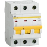 ВА47-29 3P C 10А 4,5кА KARAT (MVA20-3-010-C). Автоматический выключатель. IEK