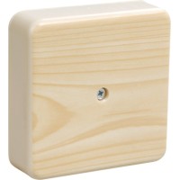 Коробка распаячная КМ41221-04 104х104х44 открытой проводки сосна (UKO10-100-100-044-K34-E). Коробка распаячная безгалогенная (HF). IEK