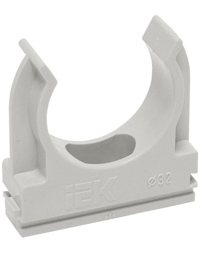 Держатель с защёлкой D25 серый ELASTA (100 шт) (CTA10D-CF25-K41-100). Держатель с защёлкой. IEK в Ростове-на-Дону