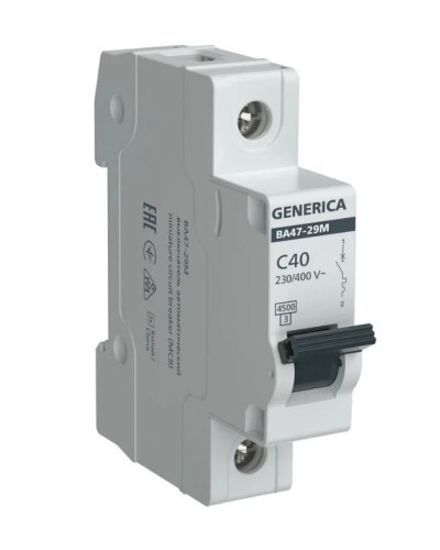 GENERICA ВА47-29М 1P C 40А 4,5кА (MVA21-1-040-C-G). Автоматический выключатель. IEK в Ростове-на-Дону