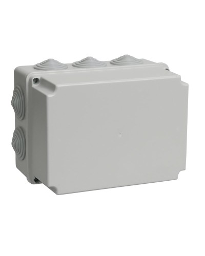 Коробка распаячная КМ41245 190х140х120 открытой проводки IP44 10 гермовводов серая (UKO10-190-140-120-K41-44). Коробка распаячная безгалогенная (HF). IEK в Ростове-на-Дону