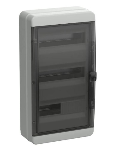 Корпус пластиковый КМПн-36 IP65 TEKFOR (TF5-KP72-N-36-65-K03-K02). Корпус модульный пластиковый черная прозрачная дверь. IEK в Ростове-на-Дону