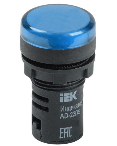 Лампа AD22DS (LED)матрица D22мм синий 230В (BLS10-ADDS-230-K07). Светосигнальный индикатор. IEK в Ростове-на-Дону