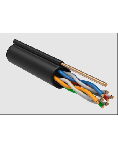 GENERICA U/UTP 5E 24AWG 4PR LDPE трос черный (BC3-C5E04-159-305-R-G). Кабель «витая пара» (LAN) для структурированных систем связи. IEK в Ростове-на-Дону
