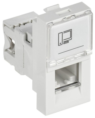 Розетка RJ45 кат.6 PRIMER РКИ-10-00-П-6 белый IEK (PR-KK40D-RI-0-1-C06U-K01). Розетка RJ-45. IEK в Ростове-на-Дону