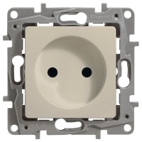 Розетка 2К ETIKA, слоновая кость (672320). Розетка. LegranD