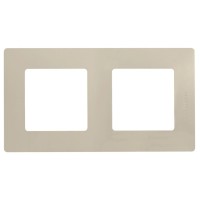 Рамка 2 поста ETIKA, слоновая кость (672512). Рамка. LegranD