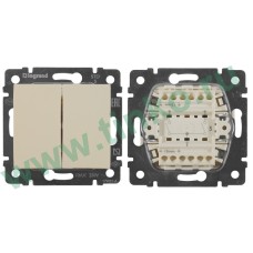 Выключатель Valena 2кл., 10АХ, 250В, слоновая кость (774305). Выключатель. LegranD