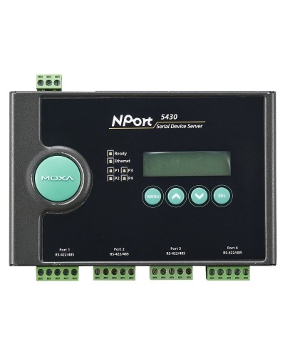 NPort 5430. 4-портовый асинхронный сервер. MOXA в Ростове-на-Дону