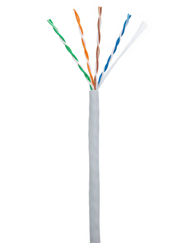 U/UTP 4pair, Cat5e, In, PVC (CCA-UU004-5E-PVC-GY). Кабель «витая пара» (LAN) для структурированных систем связи. NETLAN в Ростове-на-Дону