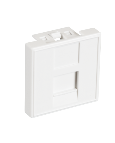 EC-IMF-1-WT-10 (10шт). Вставка 45x45 (Mosaic) для 1 модуля Keystone Jack. NETLAN в Ростове-на-Дону