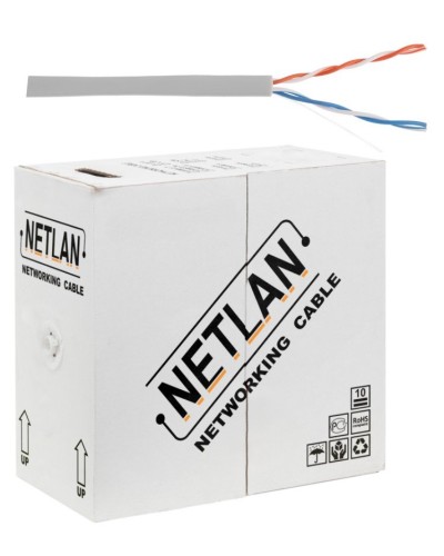 U/UTP 2pair, Cat5, In, PVC, CCA (CCA-UU002-5-PVC-GY) . Кабель «витая пара» (LAN) для структурированных систем связи. NETLAN в Ростове-на-Дону
