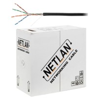 U/UTP 4pair, Cat5e, Out, PE, CCA (CCA-UU004-5E-PE-BK) . Кабель «витая пара» (LAN) для структурированных систем связи. NETLAN