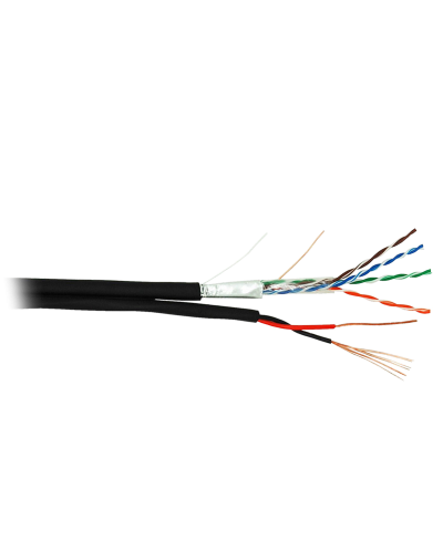 F/UTP 4pair, Cat5e, Out, PVC+PWR (EC-UF004-5E-PC150-PE-BK). Кабель «витая пара» (LAN) для структурированных систем связи. NETLAN в Ростове-на-Дону