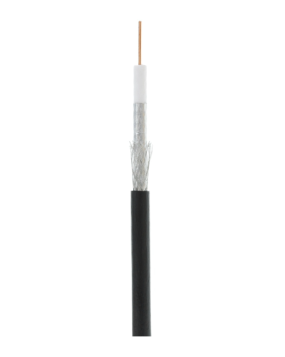 RG-6 CCS, Out, PE (EC-C2-32123B-BK-3). Кабель коаксиальный омедненный. NETLAN в Ростове-на-Дону