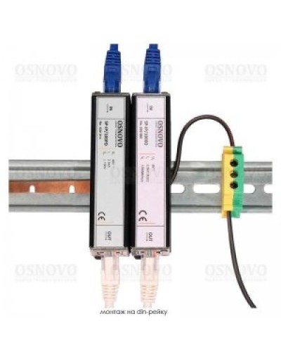 SP-IP/1000D. Устройство грозозащиты цепей Ethernet. OSNOVO в Ростове-на-Дону
