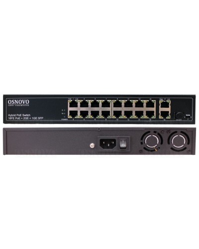 SW-61621(300W). Коммутатор 16-портовый Fast Ethernet с PoE. OSNOVO в Ростове-на-Дону