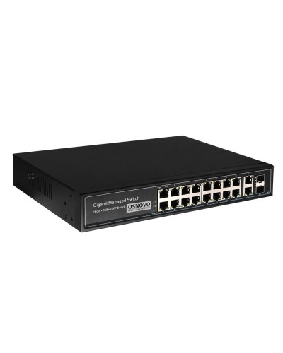 SW-8182/L(300W). Коммутатор 16-портовый  Gigabit Ethernet с PoE. OSNOVO в Ростове-на-Дону