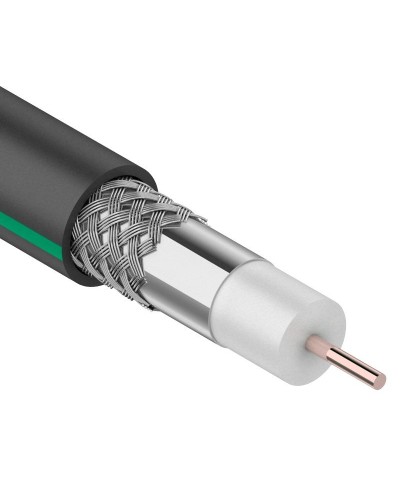 SAT 703 B, Cu/Al/Al, 75%, 75 Ом, 100 м, черный OUTDOOR. PROconnect. (01-2436-1). Кабель коаксиальный радиочастотный. PROCONNECT в Ростове-на-Дону