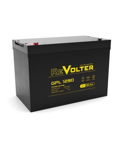 Revolter GPL 1290. Аккумулятор автомобильный герметичный свинцово-кислотный. Revolter в Ростове-на-Дону