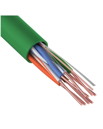 U/UTP, CAT 5e, нг(А)-LSLTx, 4х2х0,52мм, 24AWG, INDOOR, SOLID, зеленый, 305м REXANT (01-0061). Кабель «витая пара» (LAN) для структурированных систем связи. Rexant в Ростове-на-Дону