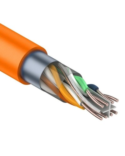 F/UTP, CAT 6, ZH нг(А)-HF, 4PR, 23AWG, INDOOR, SOLID, оранжевый, 305 м, REXANT (01-0151). Кабель «витая пара» (LAN) для структурированных систем связи. Rexant в Ростове-на-Дону