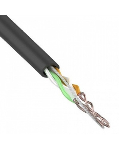 U/UTP, CAT 5e, PE, 2PR, 24AWG, OUTDOOR, SOLID, черный, 305м, REXANT (01-0025). Кабель «витая пара» (LAN) для структурированных систем связи. Rexant в Ростове-на-Дону