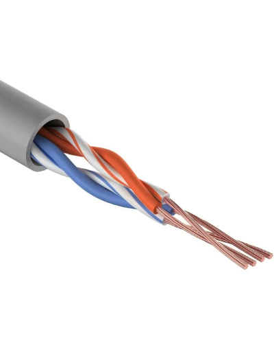 U/UTP, CAT 5e, PVC, 2PR, 24AWG, INDOOR, STRANDED, серый, 305м REXANT (01-0026). Кабель «витая пара» (LAN) для структурированных систем связи. Rexant в Ростове-на-Дону