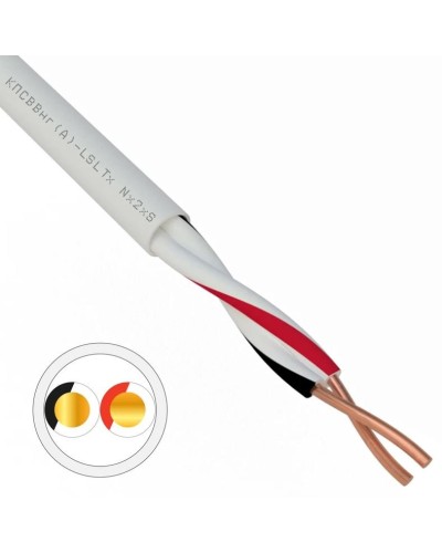 КПСВВнг(А)-LSLTx 1х2х1,5 REXANT (01-4873). Кабель для систем передачи данных пониженной пожароопасности c низким дымо- и газовыделением, с низкой токсичностью продуктов горения. Rexant в Ростове-на-Дону