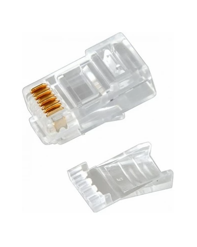 Разъем RJ-45(8P8C) под витую пару, UTP, CAT 6, с вставкой REXANT (05-1031). Разъем RJ-45. Rexant в Ростове-на-Дону
