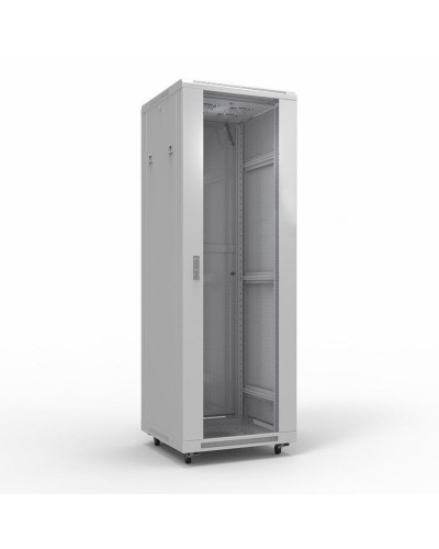 Шкаф телекоммуникационный 19 напольный 42U 600х800 мм, передняя дверь стекло, задняя дверь металл, RAL 7035 (состоит из 3 частей) (04-2306). Шкаф телекоммуникационный 19 напольный 42U. Rexant в Ростове-на-Дону