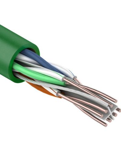 U/UTP, CAT 6, нг(А)-LSLTx, 4х2х0,575мм, 23AWG, INDOOR, SOLID, зеленый, 305м REXANT (01-0071). Кабель «витая пара» (LAN) для структурированных систем связи. Rexant в Ростове-на-Дону