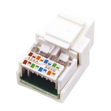 Модуль Keystone Jack RJ-45(8P8C), UTP, CAT 5e, тип 180 градусов, белый REXANT (03-1011). Модуль Keystone Jack. Rexant