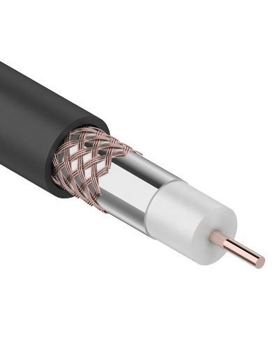 RG-6U+Cu, 75 Ом, Cu/Al/Cu, 64%, 305 м OUTDOOR REXANT (01-2232). Кабель коаксиальный радиочастотный. Rexant в Ростове-на-Дону